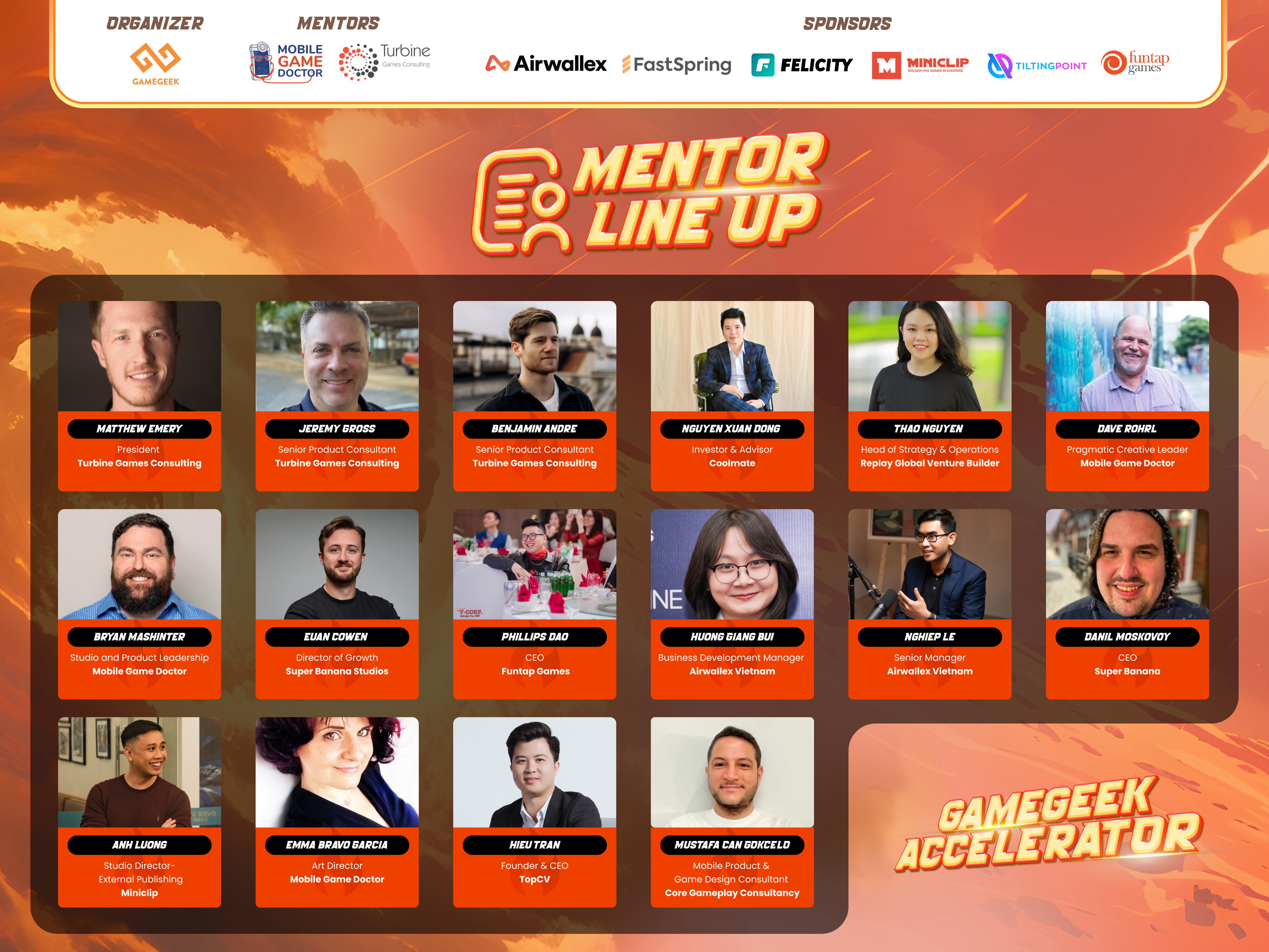 CÁC STUDIOS THAM GIA GAMEGEEK ACCELERATOR 2026 ĐÃ CHÍNH THỨC BƯỚC VÀO HÀNH TRÌNH TĂNG TỐC